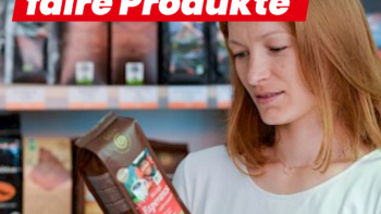 Permalink auf:Infostand mit dem Fair-Trade-Point